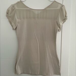 Beige Women's Top